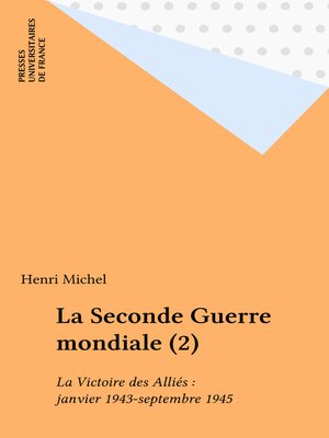 cover image of La Seconde Guerre mondiale (2)